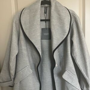 JustFashionNow Gray Wool-Blend Coat size S